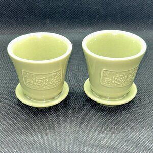 Longaberger Collector’s Club May Series Miniature Peony Pots